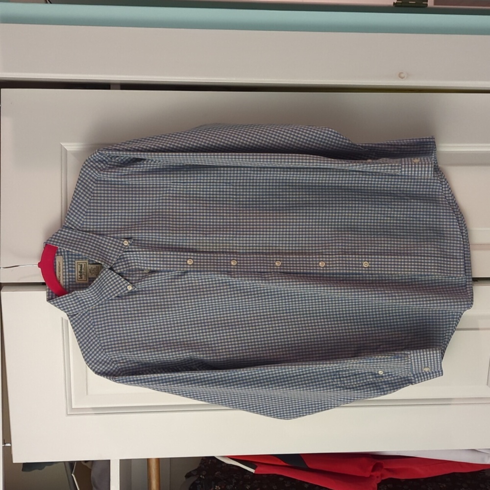 L.L. Bean men's large long sleeve button down shirt